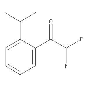 2,2-Difluoro-1-(2-isopropylphenyl)ethanone结构式