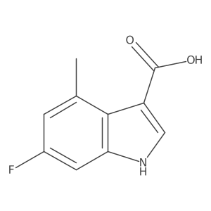 6-fluoro-4-methyl-1H-indole-3-carboxylic acid结构式