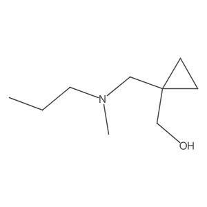 1-[(Methylpropylamino)methyl]cyclopropanemethanol Structure