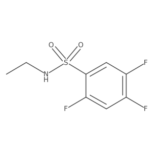 N-ethyl-2,4,5-trifluorobenzene-1-sulfonamide结构式