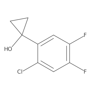 1-(2-Chloro-4,5-difluorophenyl)cyclopropan-1-ol Structure