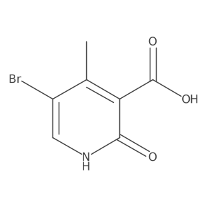 5-Bromo-2-hydroxy-4-methylpyridine-3-carboxylic acid结构式