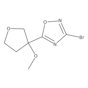 3-Bromo-5-(3-methoxyoxolan-3-yl)-1,2,4-oxadiazole结构式