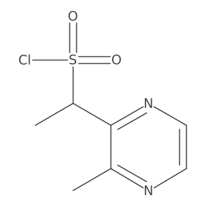 1-(3-Methylpyrazin-2-yl)ethane-1-sulfonyl chloride Structure