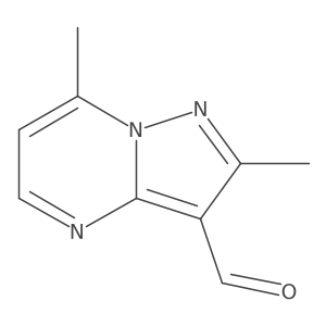 2,7-Dimethylpyrazolo[1,5-a]pyrimidine-3-carbaldehyde Structure