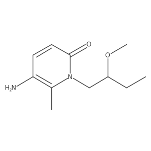 5-Amino-1-(2-methoxybutyl)-6-methyl-1,2-dihydropyridin-2-one Structure