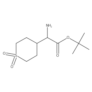 Tert-butyl 2-amino-2-(1,1-dioxo-1lambda6-thian-4-yl)acetate结构式