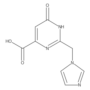 2-[(1H-imidazol-1-yl)methyl]-6-oxo-1,6-dihydropyrimidine-4-carboxylic acid Structure