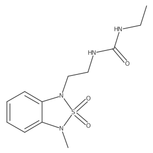 1-ethyl-3-(2-(3-methyl-2,2-dioxidobenzo[c][1,2,5]thiadiazol-1(3H)-yl)ethyl)urea Structure