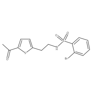 N-(2-(5-acetylthiophen-2-yl)ethyl)-2-bromobenzenesulfonamide Structure