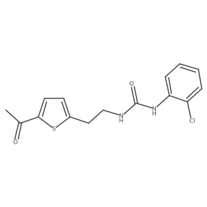 1-(2-(5-Acetylthiophen-2-yl)ethyl)-3-(2-chlorophenyl)urea Structure