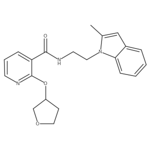 N-(2-(2-methyl-1H-indol-1-yl)ethyl)-2-((tetrahydrofuran-3-yl)oxy)nicotinamide Structure