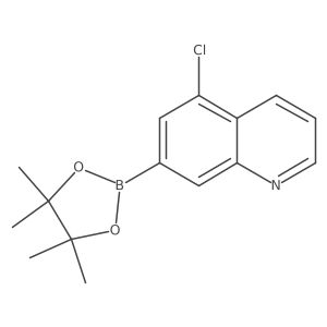 5-Chloro-7-(4,4,5,5-tetramethyl-1,3,2-dioxaborolan-2-yl)quinoline结构式