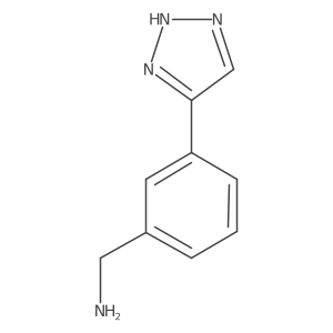 (3-(1H-1,2,3-triazol-5-yl)phenyl)methanamine Structure