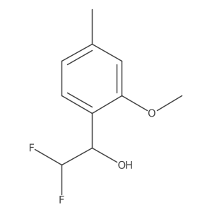 2,2-Difluoro-1-(2-methoxy-4-methylphenyl)ethan-1-ol Structure
