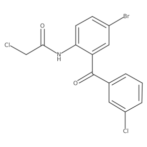 N-[4-bromo-2-(3-chlorobenzoyl)phenyl]-2-chloroacetamide Structure