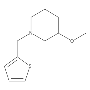 3-Methoxy-1-(thiophen-2-ylmethyl)piperidine Structure