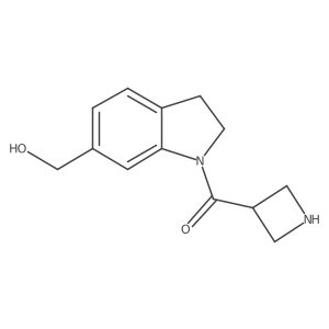 Azetidin-3-yl(6-(hydroxymethyl)indolin-1-yl)methanone Structure