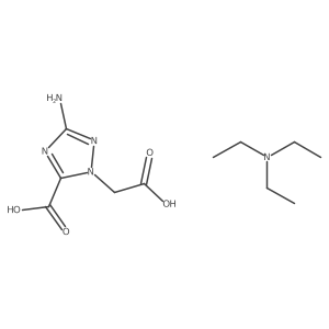 3-Amino-1-(carboxymethyl)-1h-1,2,4-triazole-5-carboxylic acid triethylamine salt结构式