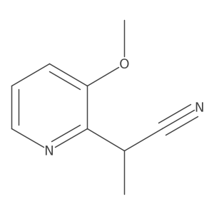 2-(3-Methoxypyridin-2-yl)propanenitrile Structure