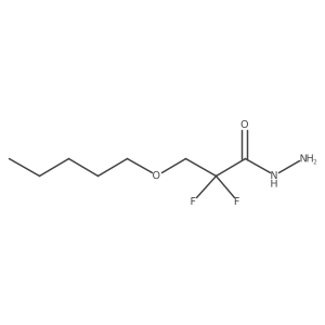 2,2-Difluoro-3-(pentyloxy)propanehydrazide Structure