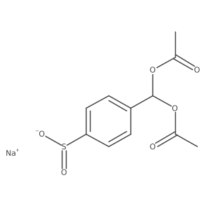 Sodium 4-[bis(acetyloxy)methyl]benzene-1-sulfinate Structure