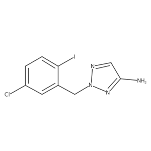 2-[(5-chloro-2-iodophenyl)methyl]-2H-1,2,3-triazol-4-amine Structure
