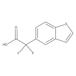 2-(1-Benzothiophen-5-yl)-2,2-difluoroacetic acid Structure