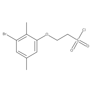 2-(3-Bromo-2,5-dimethylphenoxy)ethane-1-sulfonyl chloride结构式