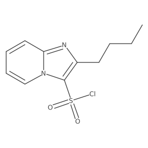 2-Butylimidazo[1,2-a]pyridine-3-sulfonyl chloride Structure