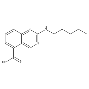 2-(Pentylamino)quinazoline-5-carboxylic acid结构式
