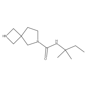 N-(2-methylbutan-2-yl)-2,6-diazaspiro[3.4]octane-6-carboxamide结构式