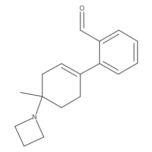2-[4-(Azetidin-1-yl)-4-methylcyclohex-1-en-1-yl]benzaldehyde结构式