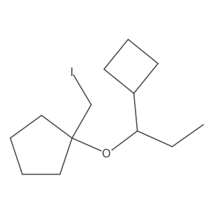 1-(1-Cyclobutylpropoxy)-1-(iodomethyl)cyclopentane Structure