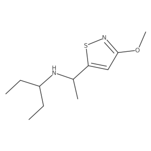 [1-(3-Methoxy-1,2-thiazol-5-yl)ethyl](pentan-3-yl)amine结构式