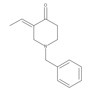 (3Z)-1-benzyl-3-ethylidenepiperidin-4-one结构式
