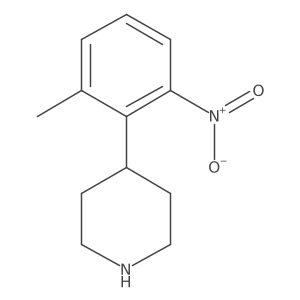4-(2-Methyl-6-nitrophenyl)piperidine结构式