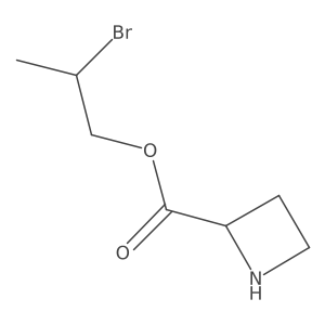 2-Bromopropyl azetidine-2-carboxylate结构式