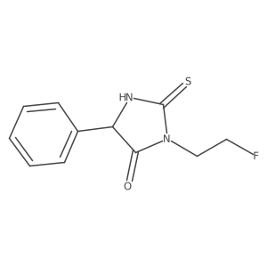 3-(2-Fluoroethyl)-5-phenyl-2-sulfanylideneimidazolidin-4-one结构式