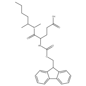 4-({[(9H-fluoren-9-yl)methoxy]carbonyl}amino)-4-[(hexan-2-yl)(methyl)carbamoyl]butanoic acid Structure