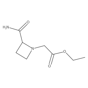 Ethyl 2-(2-carbamoylazetidin-1-yl)acetate结构式