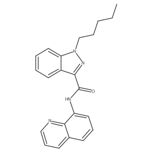 1-pentyl-N-(quinolin-8-yl)-1H-indazole-3-carboxamide结构式