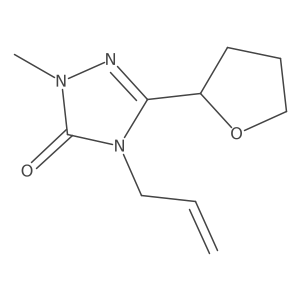 1-methyl-3-(oxolan-2-yl)-4-(prop-2-en-1-yl)-4,5-dihydro-1H-1,2,4-triazol-5-one Structure