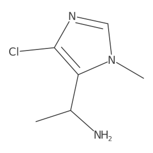(1S)-1-(4-chloro-1-methyl-1H-imidazol-5-yl)ethan-1-amine Structure