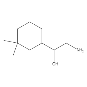 (1R)-2-amino-1-(3,3-dimethylcyclohexyl)ethan-1-ol结构式