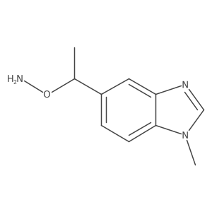 O-[1-(1-methyl-1H-1,3-benzodiazol-5-yl)ethyl]hydroxylamine Structure
