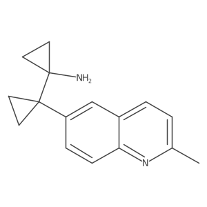 1-[1-(2-Methylquinolin-6-yl)cyclopropyl]cyclopropan-1-amine结构式