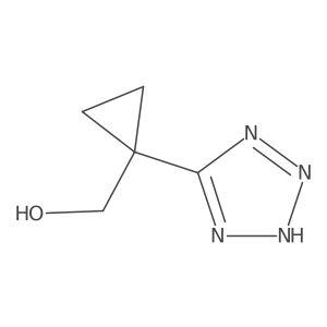 [1-(1H-1,2,3,4-tetrazol-5-yl)cyclopropyl]methanol结构式