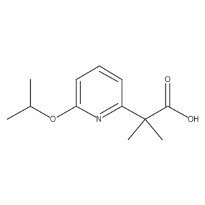 2-Methyl-2-[6-(propan-2-yloxy)pyridin-2-yl]propanoic acid Structure