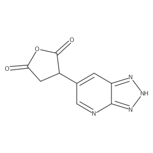 3-{3H-[1,2,3]triazolo[4,5-b]pyridin-6-yl}oxolane-2,5-dione结构式